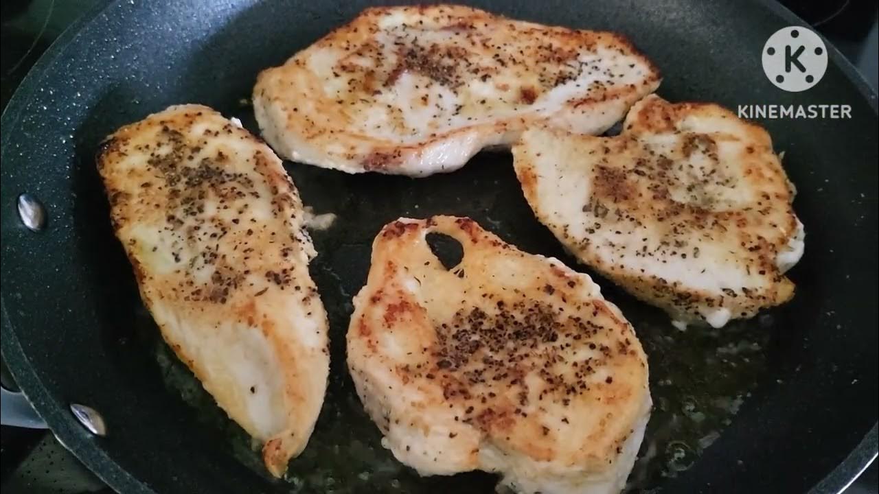 Pan-seared chicken!🥘 #fyp #fypシ #cooking #sundaydinner #chicken #hell