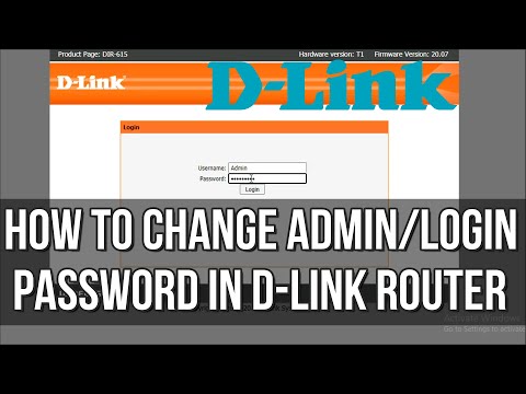 How to change admin password in dlink router - Change admin login password in D link Router 2021