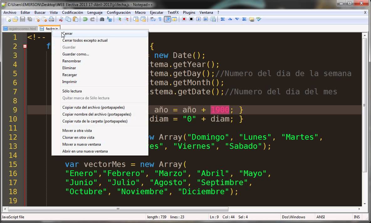 Utilizar Codigo JavaScript en Sitio WEB Basico - YouTube