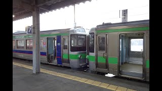 モハ721-1009 岩見沢→江別/野幌発車 函館本線 721系 JR北海道 234M F-1009