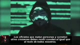 EL REGRESO DE ANONYMOUS!! Amenaza con subir archivos de corrupción policial de EEUU!!