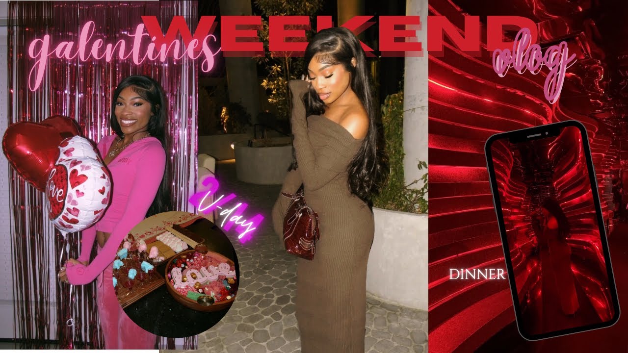 GIRLS WEEKEND VLOG| galentines party + shopping + dinner+ spa day