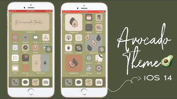 How to Customize App Icons & Widget on iPhone iOS 14 | Avocado Theme Homescreen 🥑🤎