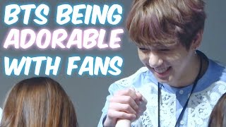 BTS Being Adorable with Fans! | Cute &amp; Funny Moments!