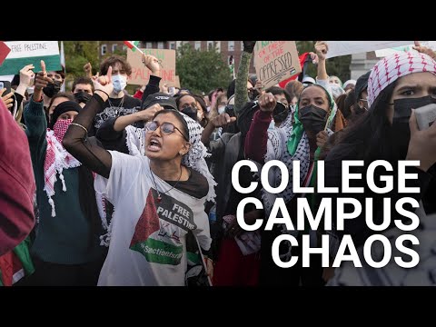 Radical student protesters align with Hamas as heated rallies sweep US colleges