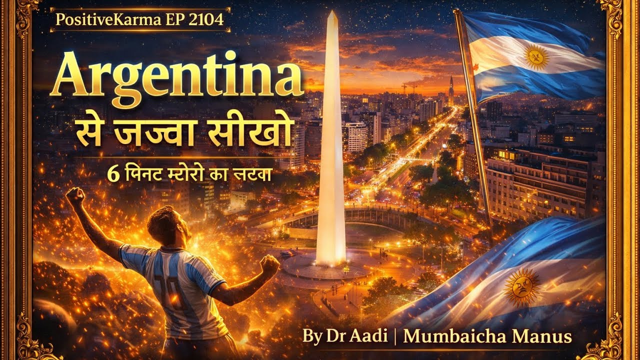 🌿Positive Karma – by Dr Aadi - MumbaiSha Manus | EP 2104Presents “Argentina से जज़्बा सीखो”