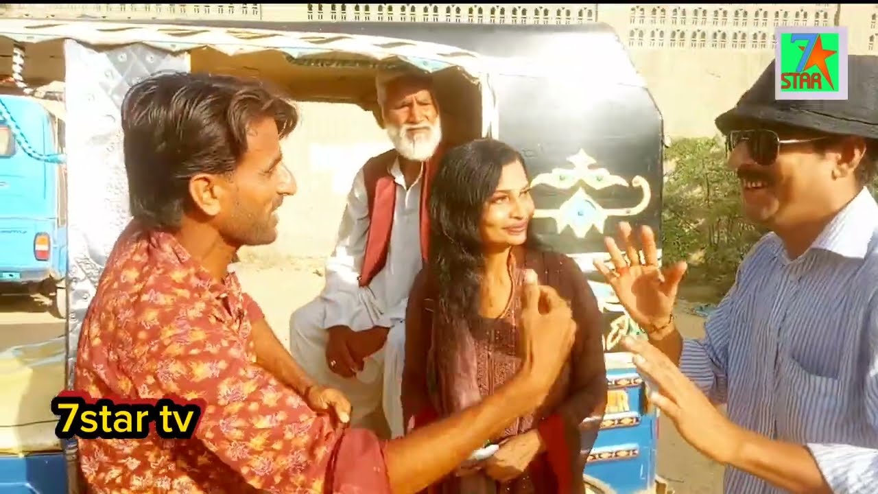 Bablo tharki ne larki k shohar ko rikshe se utara | funny video @7startv988 | mr bablo | ejazbaba