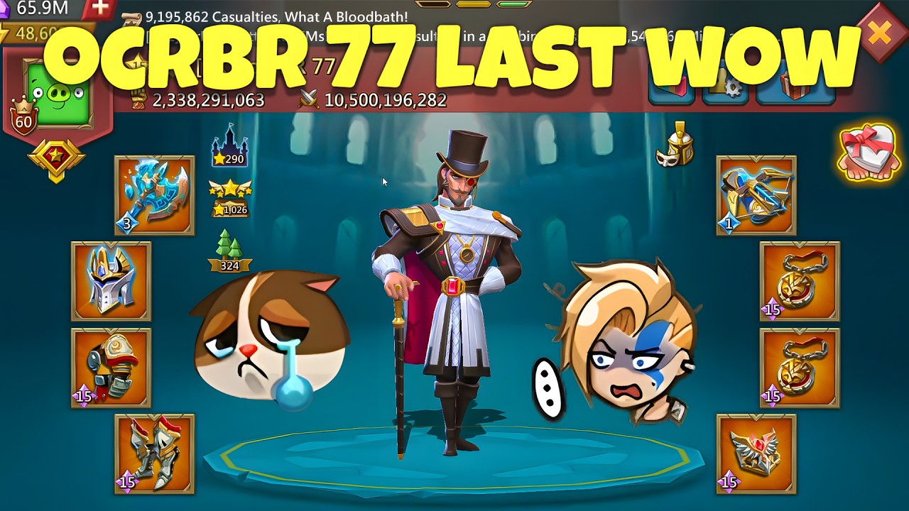 Lords Mobile - ocrBR77 last WoW before quit! ocrBR77 Vs SlapnT1ckle. I ended burned?