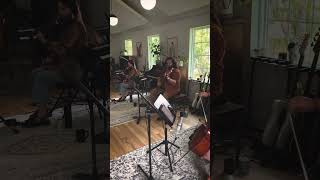 Recording with a string Quartet 😭 🙌  #Jesus #Recording #YouTubeShorts #Music #Seong #Worshiper￼￼