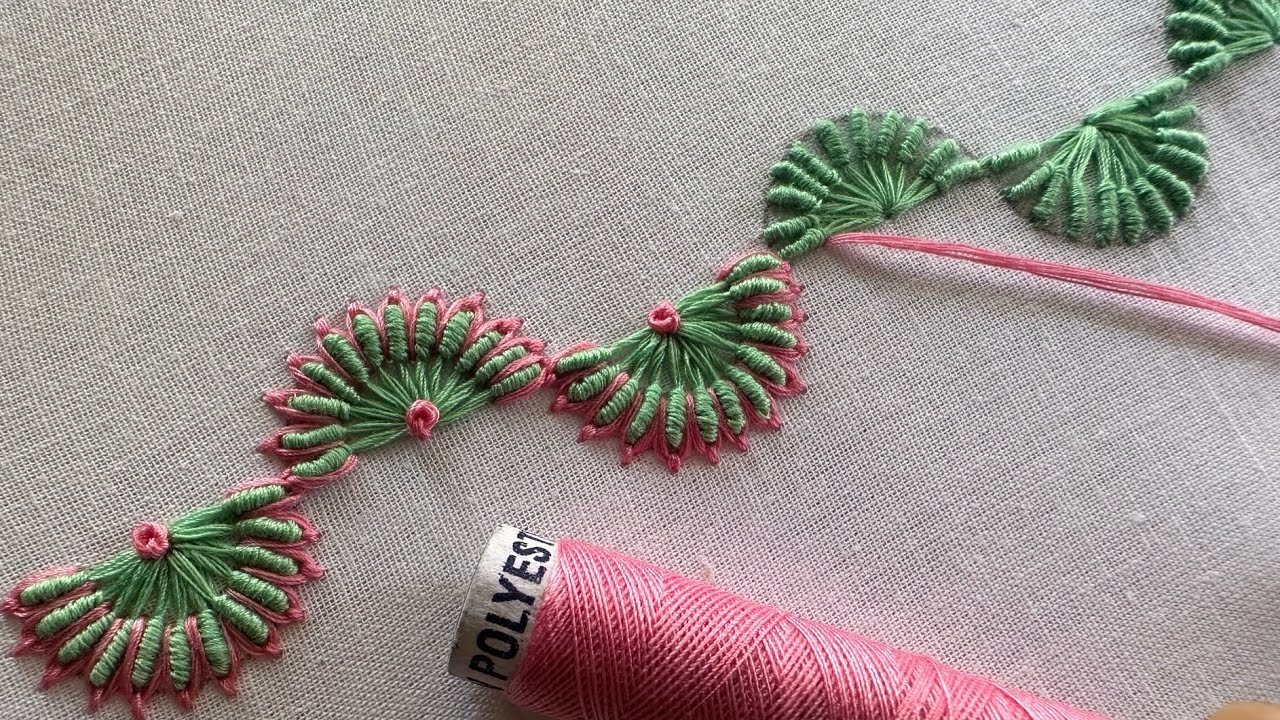 Follow Pattern Hand Very easy to follow this technique | hand embroidery design | hand ...