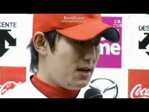 広島東洋カープ 福井 優也 ヒーローインタビュー 2011年4月17日 - YouTube