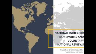 WEBINAR - National SDG indicators and VNR