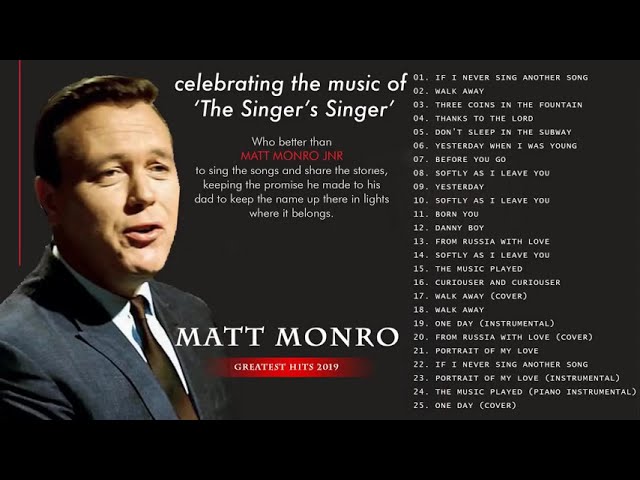 Matt Monro Greatest Hits Full Album - The Best Of Matt Monro 2020 class=