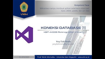 KBIT-44308 Pemrograman Visual II: Koneksi Database (1)
