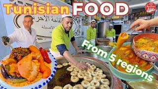 Tunisian famous food from 5 Regions #nabeul #tunis #sousse #beja #ariana