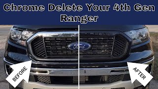 Chrome Delete Your 2019-2023 4Th Gen Ford Ranger
