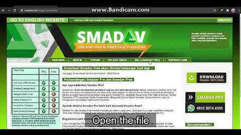 Installing Smadav Antivirus 2021