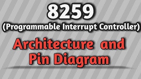 8259 Architecture and Pin Diagram | Programmable Interrupt Controller