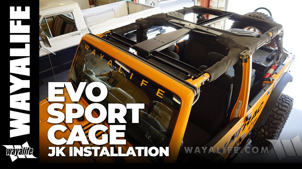 Jeep JK Wrangler Unlimited EVO SPORT CAGE INSTALLATION : 2011-2018 - YouTube