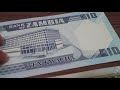 Zambia 2 10 and 50 kwacha banknotes