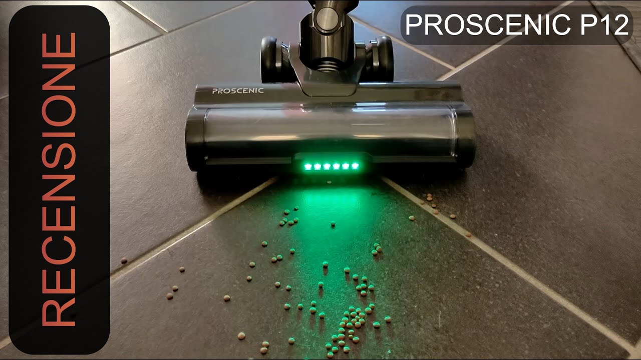 Proscenic P12 the very powerful vacuum cleaner with green LED