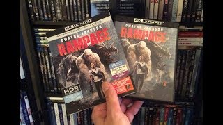 Rampage 4K BLU RAY REVIEW   Unboxing