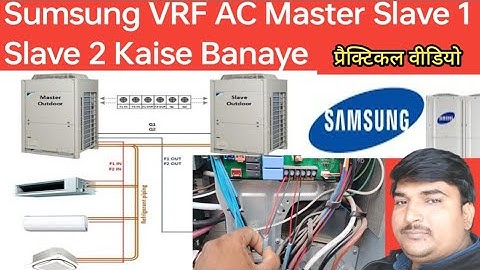 Sumsung VRF AC wairing Conection Outdoor Unit Master & Slave ll DVM,S Outdoor Unit option settings 🥺