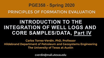 Introduction to Core Log Integration, Part 4: PGE358 Spring 2020