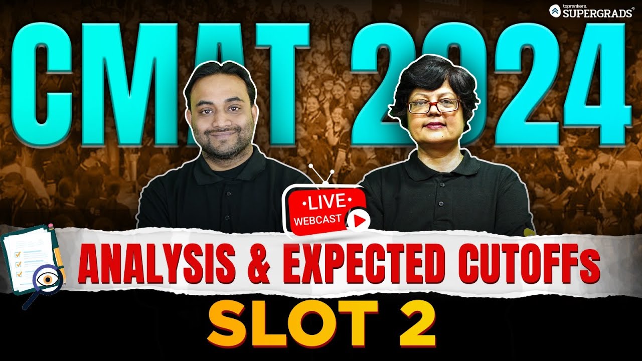CMAT 2024 Live Exam Analysis | CMAT 2024 Expected Cut Off | CMAT 2024 Slot 2 Paper Analysis