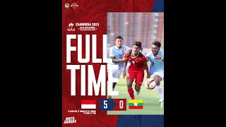 Indonesia U22 50 Myanmar U22