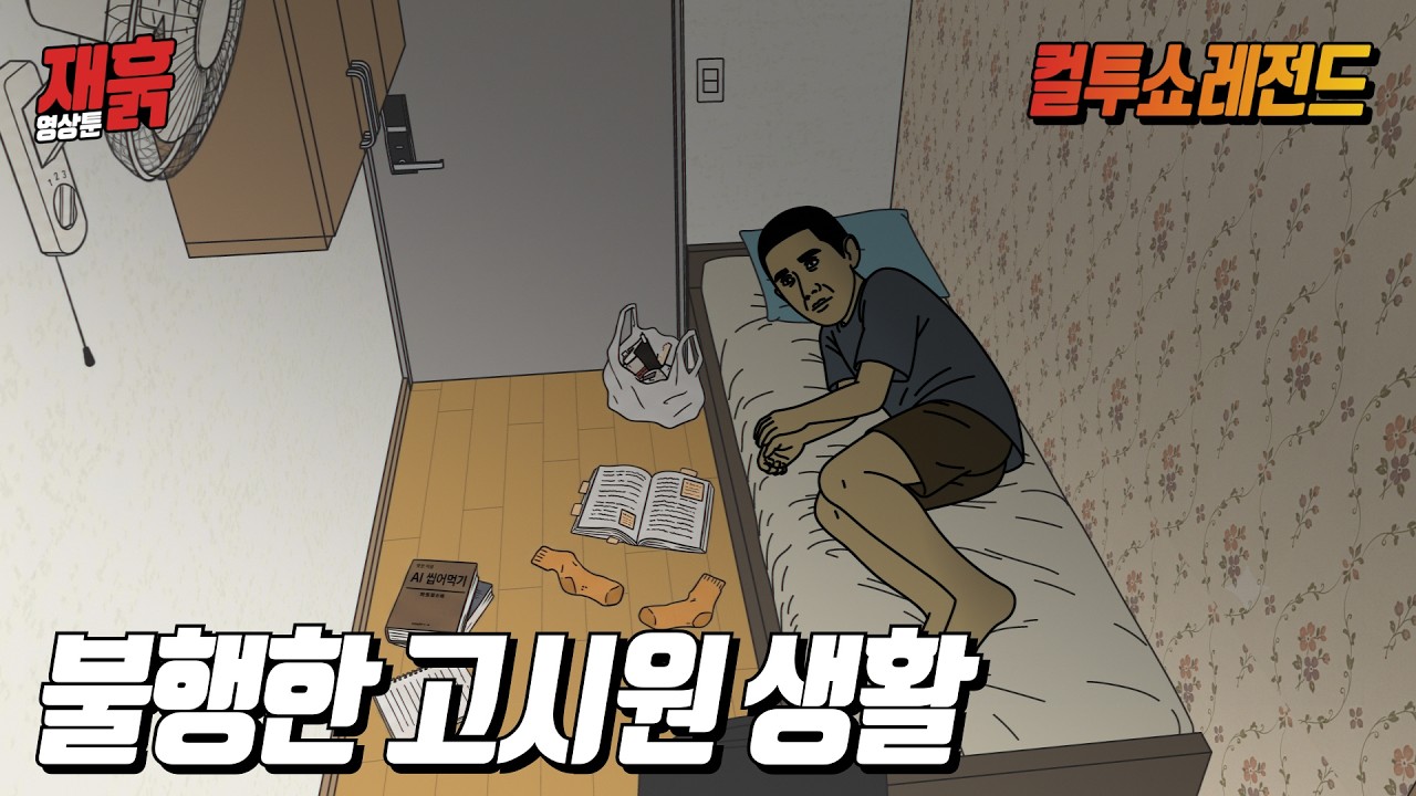 가난해서 고시원 사는데 운까지 더럽게 없는 남자 | 컬투쇼 영상툰
