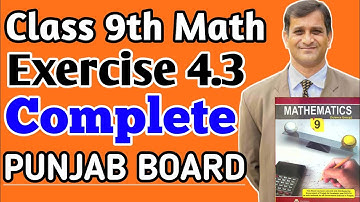 Exercise 4.3 Complete 9th Class Math Class 9 Math Unit 4-Exercise 4.3 Exercise 4.3- SURDS Irrational