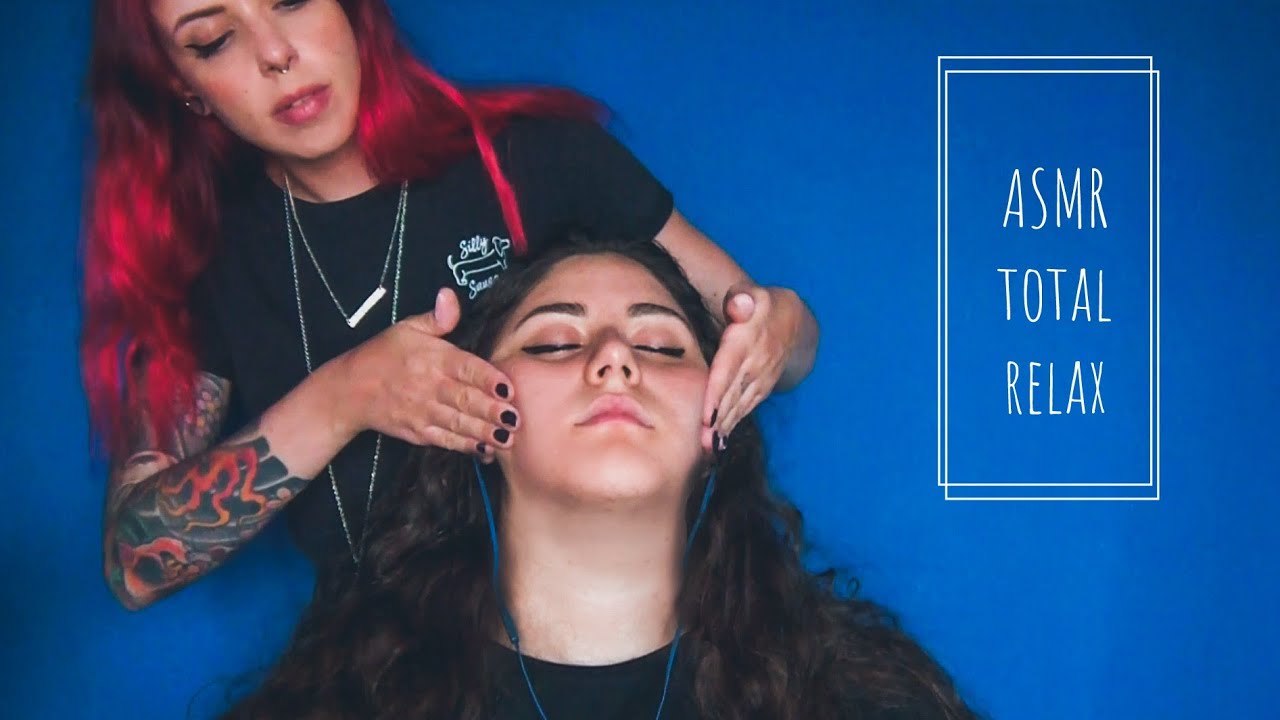 ASMR total relax! 💆‍♀️ (face and head massage, candle noise)