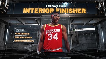 61 BADGE HAKEEM OLAJUWON POST SCORER BUILD IN NBA 2K21!! UNREAL POST SCORING AND DEFENSIVE ABILITY!!