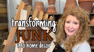 Transforming 'JUNK' into Beautiful One of a Kind Home Decor |Trash to Treaure