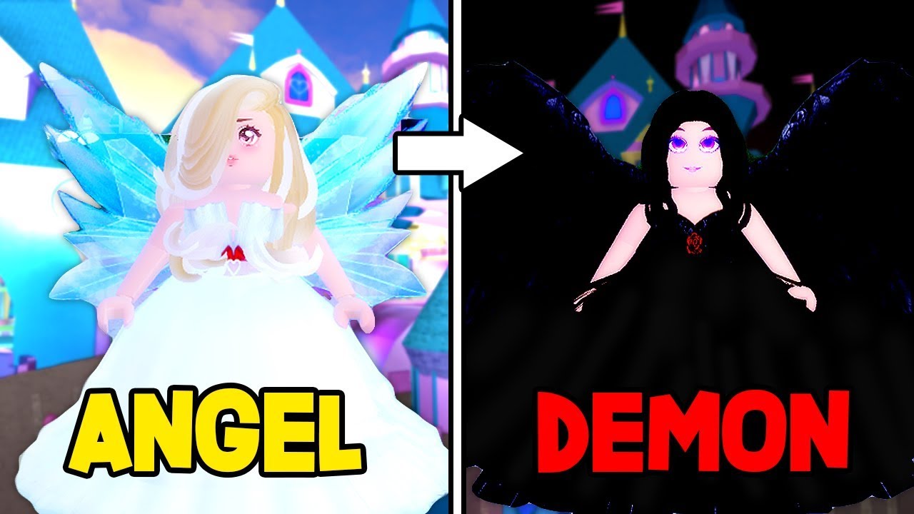 ANGEL TO DEMON TRANSFORMATION CHALLENGE IN ROYALE HIGH! (Royale High ...