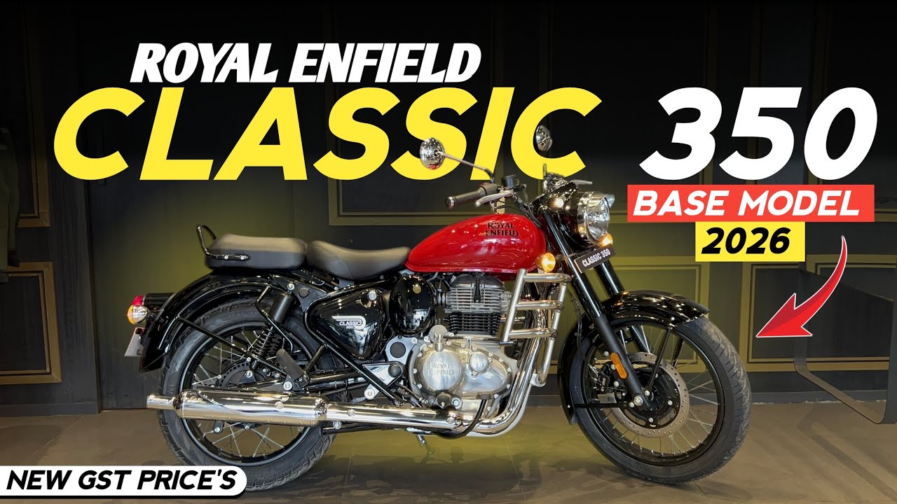 Royal Enfield Classic 350 Updated Base Model 2026 GST On Road Price Features Mileage Review