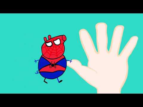 Peppa Pig George Crying kidneping SpiderMan Finger Family Nursery Rhymes Lyrics new episod