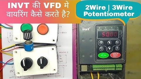 INVT CHF100A VFD (AC Drive) Control Terminal Wiring and Programming |In Hindi| INVT| CHF100A|