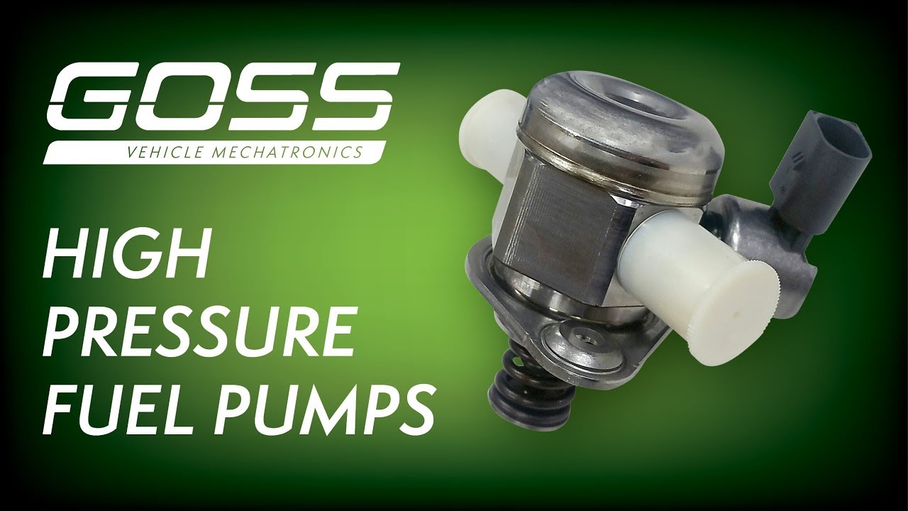 Goss Products High Pressure Fuel Pumps YouTube