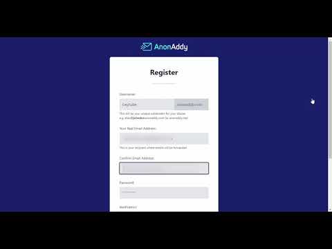 How to Create an Anonymous forwarded Email address