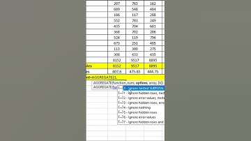 Excel Tips| Dynamic Average Using Aggregate Function #tutorial