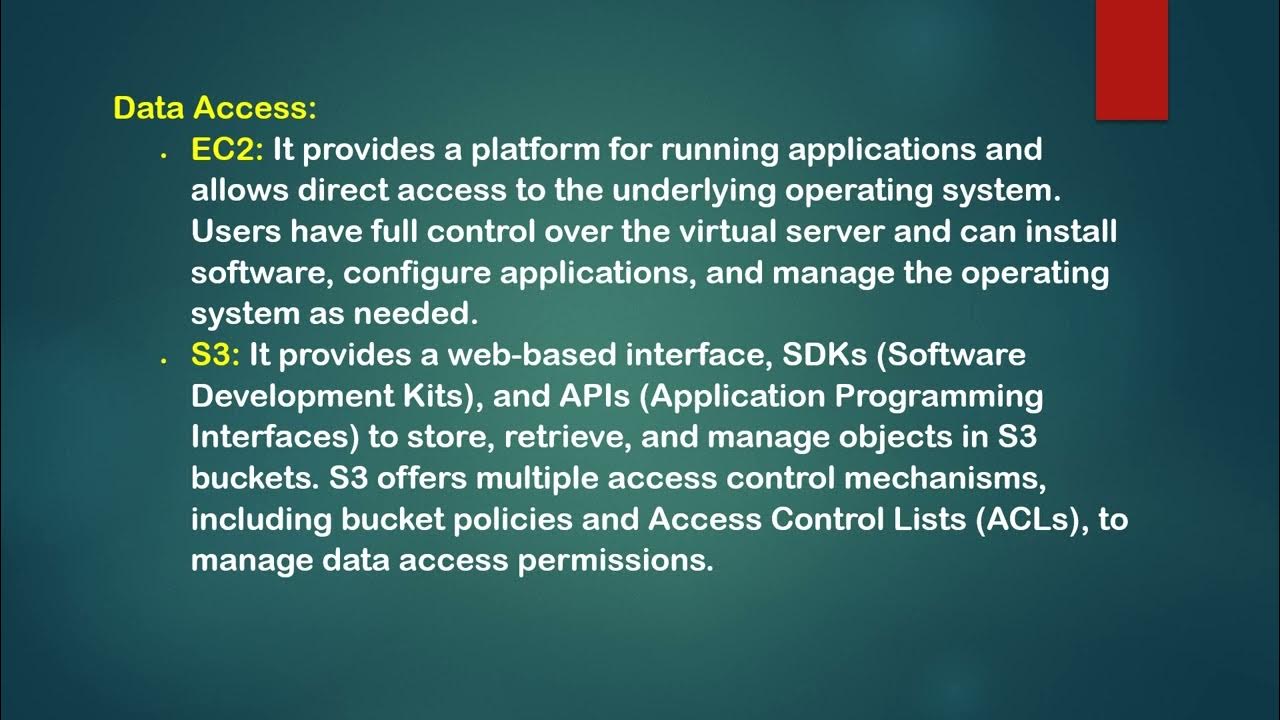 Q 02 what is the difference between ec2 and s3 top 50 aws interview