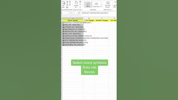 Use Excel to track stocks  | Advance Excel Formula | MyExcelGeeks