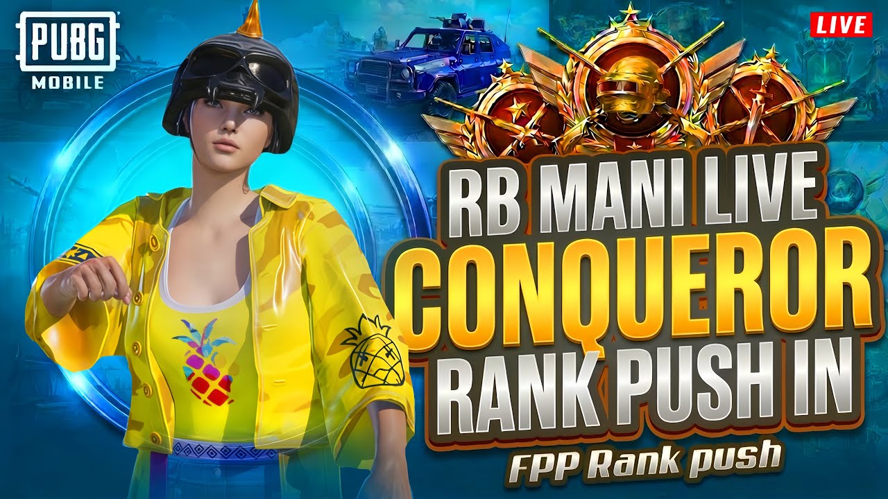 Conqueror Rank Push 24 Hours | Rush Gameplay | PUBG MOBILE | RB MANI ...