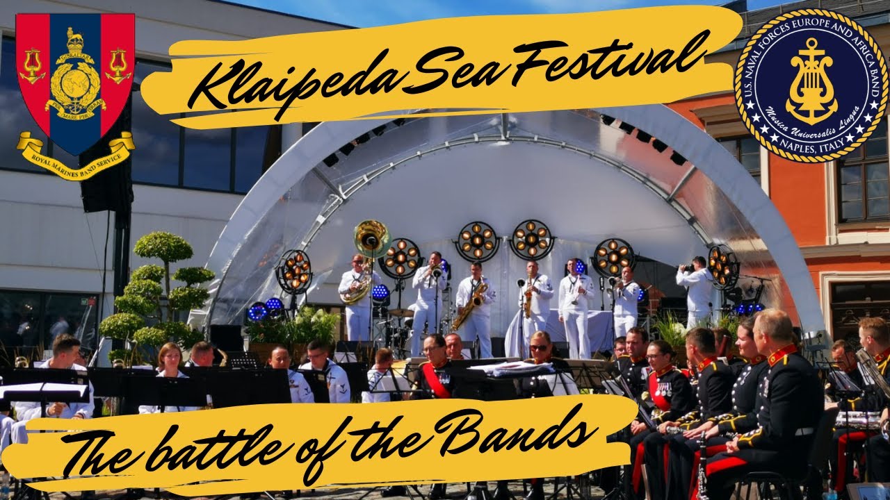 [4K] US NAVY vs HM Royal Marines - Klaipeda Sea Festival 2022 | Lithuania - Lietuva