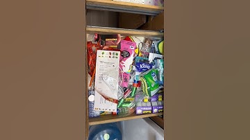 Baby steps in my organization journey 🥰#drawerorganizer #declutter #viral #smallspace