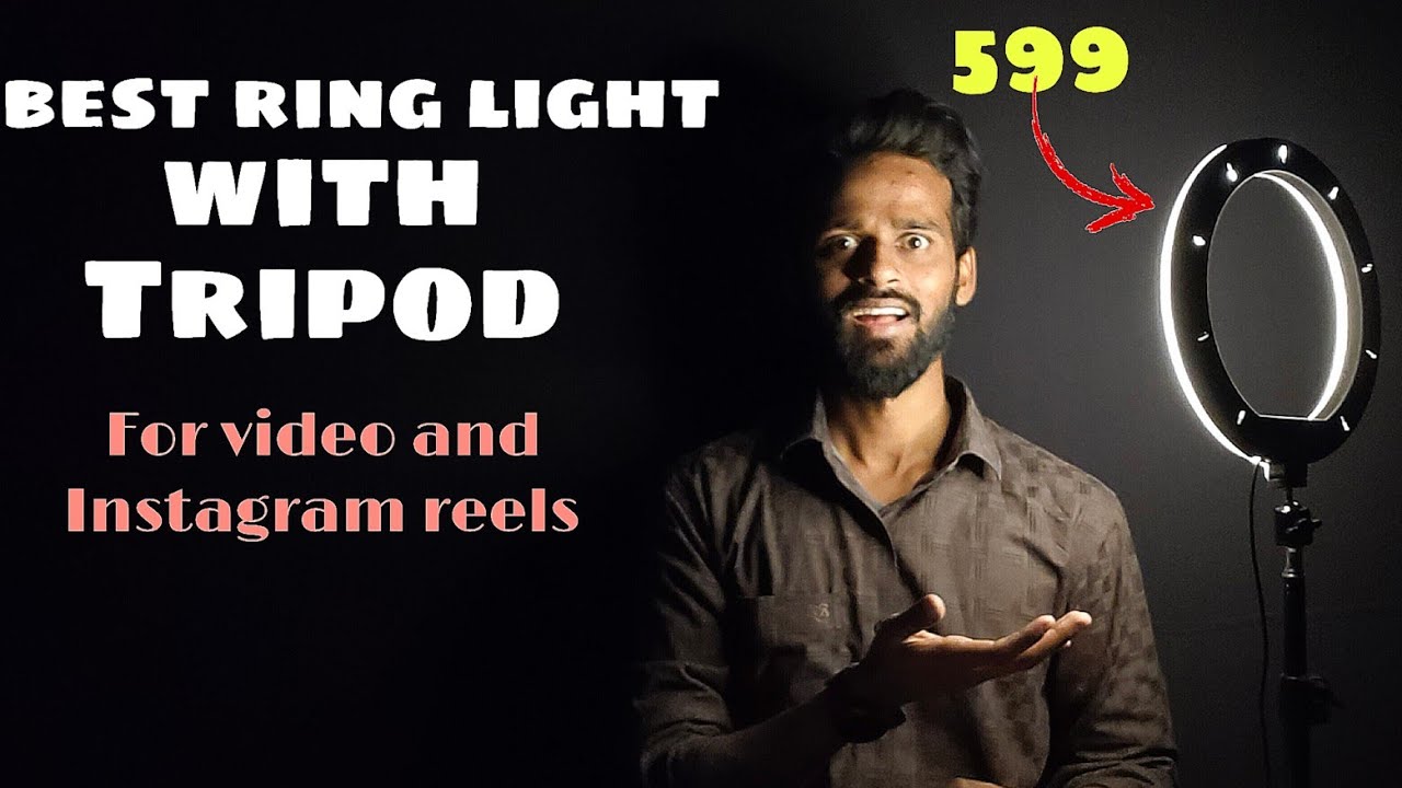 Best Ring Light And Tripod For Videos 10 inch Ring Light Only Rs 599 😱 YouTube