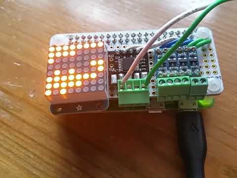 Raspberry Pi Zero W NMEA 8x8 LED matrix status display