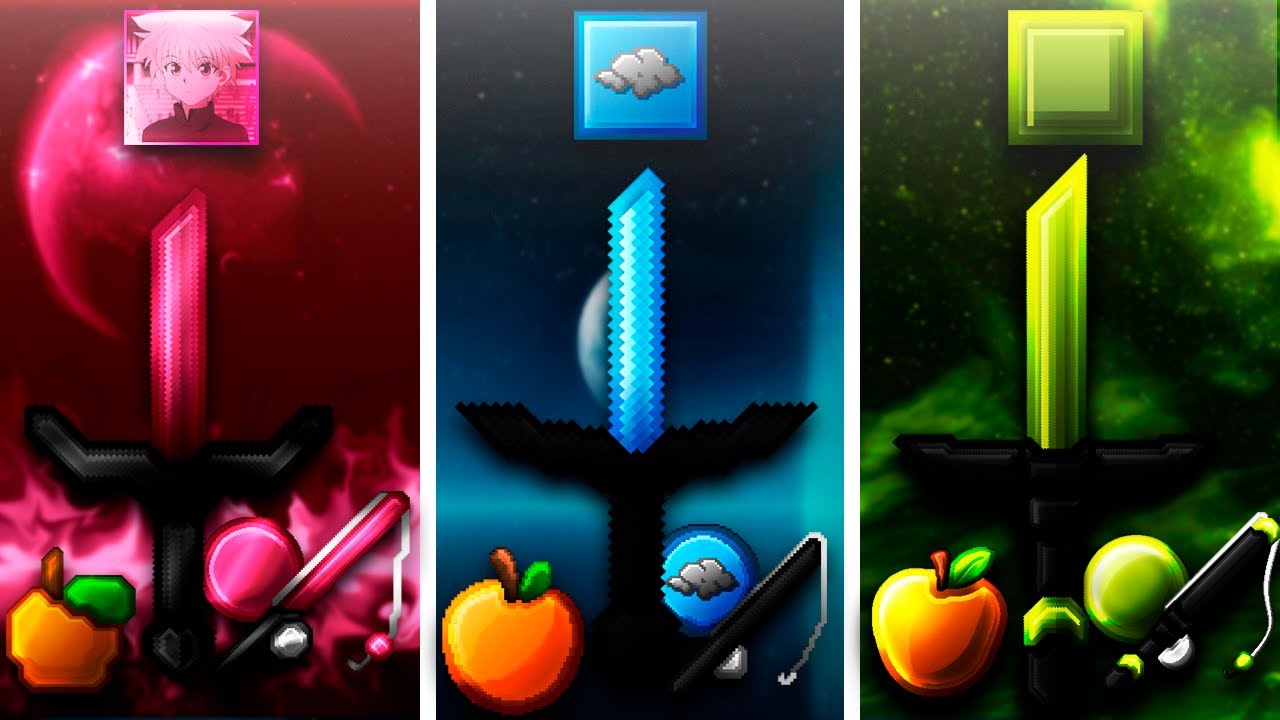 TOP 3 TEXTURAS PVP PARA MINECRAFT PE 1.17 TEXTURE PACKS FOR PVP ...